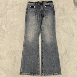 Y2k 2000s Beyond Baggy Flare Jeans Womens sz 28 30x31 DOJO Bootcut Wide Leg
